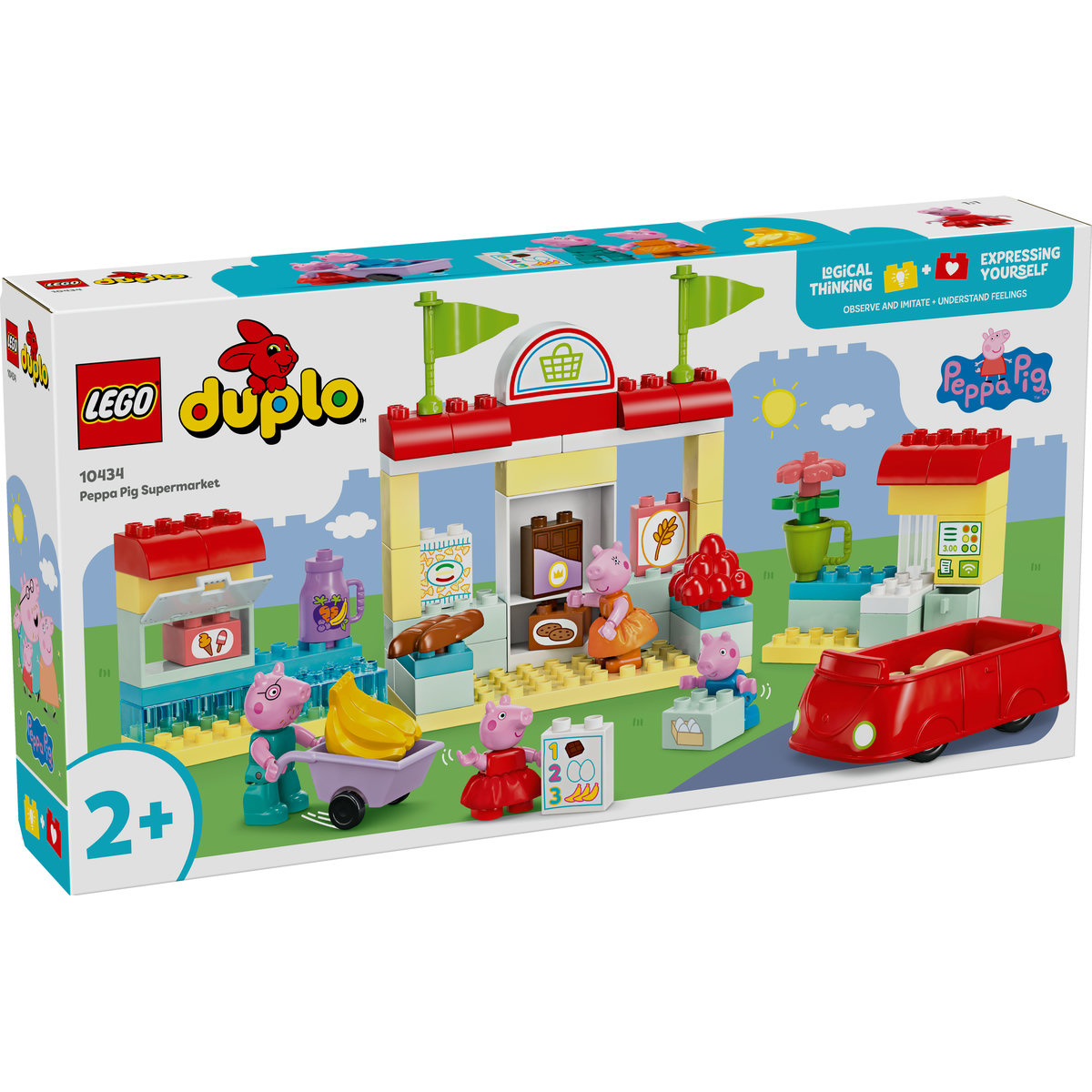 Set LEGO DUPLO - Purcelusa Peppa si Supermarketul (10434) - 1 | YEO