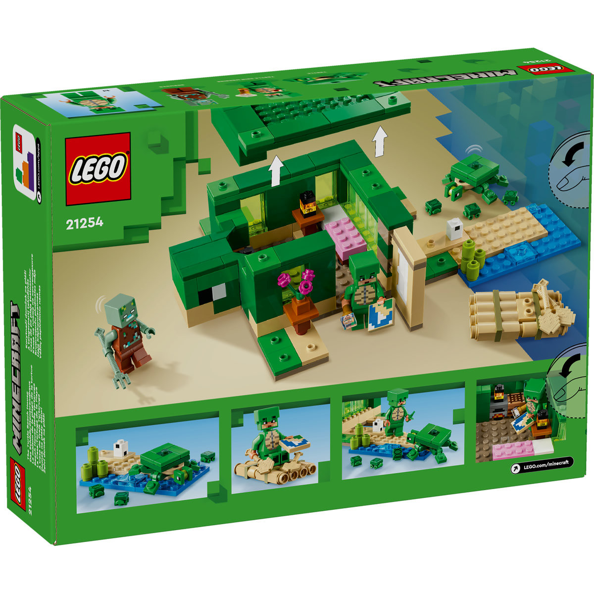 Set LEGO Minecraft - Casa de pe plaja testoaselor (21254) - 2 | YEO