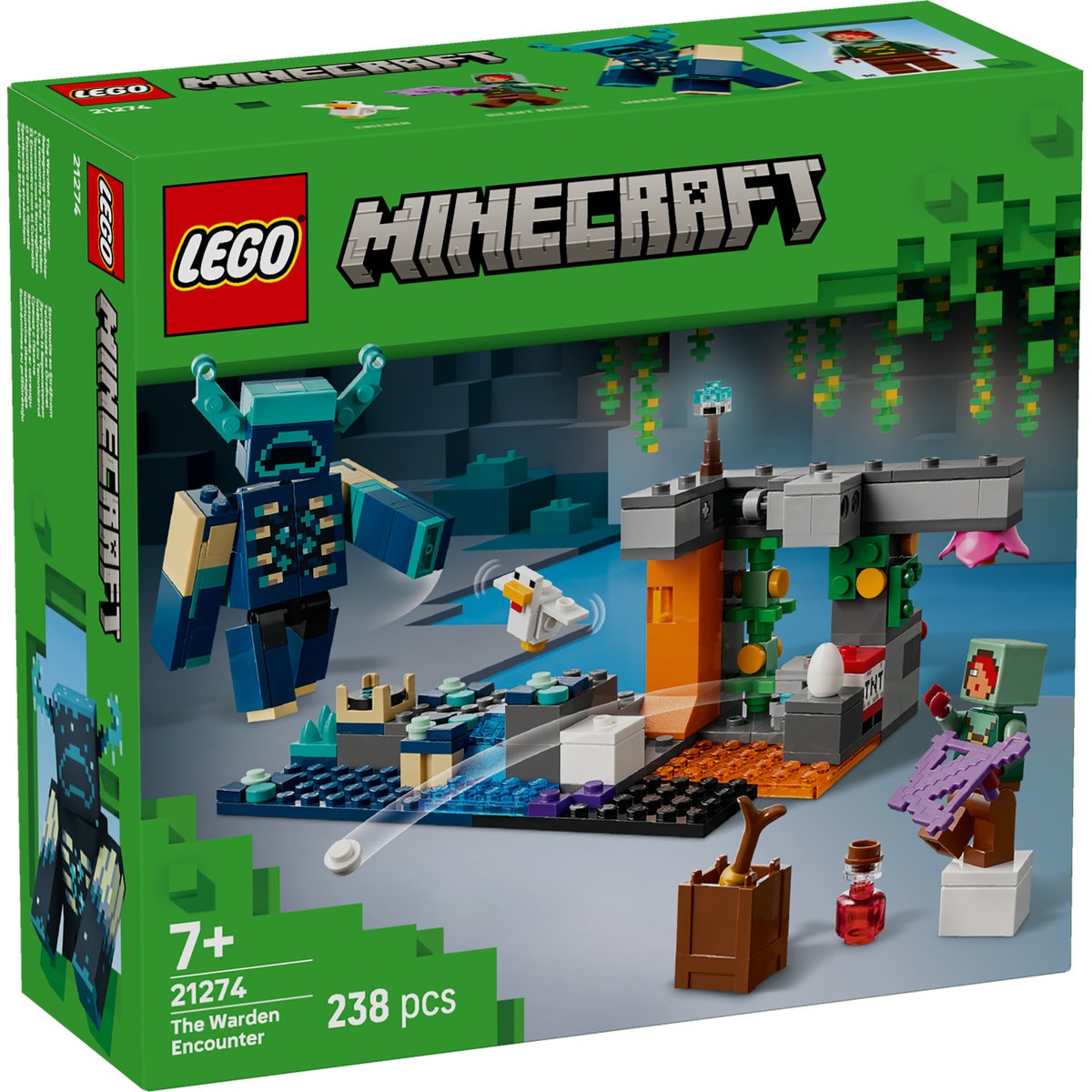 Set LEGO Minecraft - Întâlnirea cu Temnicerul (21274) - 1 | YEO