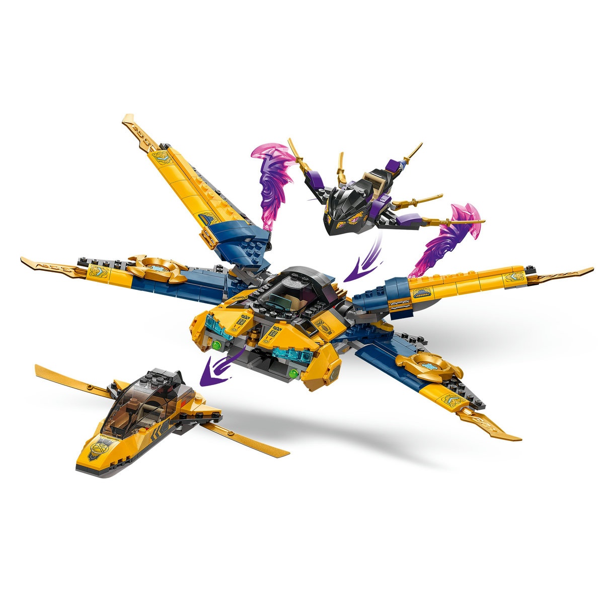 Set LEGO Ninjago - Superavionul cu reactie al lui Ras si Arin (71833) - 1 | YEO