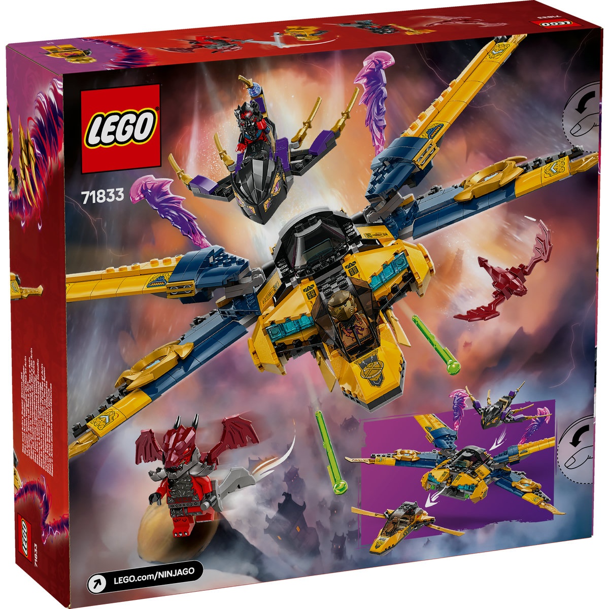 Set LEGO Ninjago - Superavionul cu reactie al lui Ras si Arin (71833) - 3 | YEO