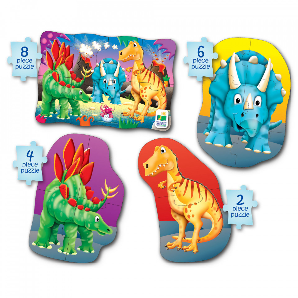 Set Primele Mele 4 Puzzle-Uri Dinozauri - 2 | YEO