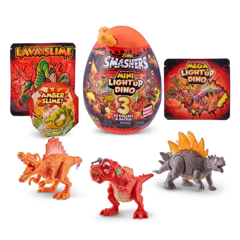 Smashers - Mini Ou surpriza, Dino Light-Up