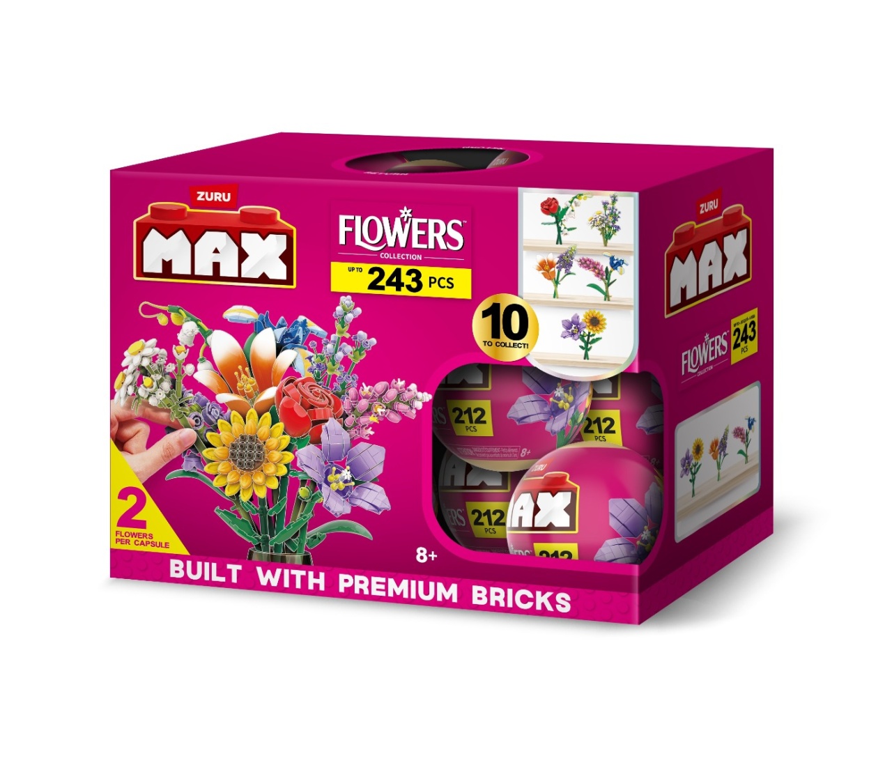 Zuru Max - Set de constructie, Flori de gradina, diverse modele - 1 | YEO