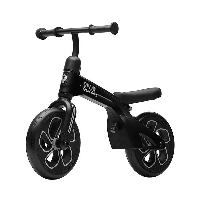 Balance bike Qplay Tech Negru - 1 | YEO