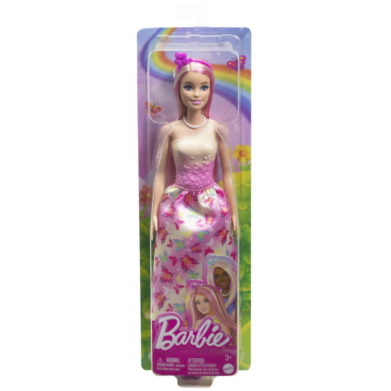 Barbie Papusa Barbie Cu Parul Blond Si Roz - 1 | YEO