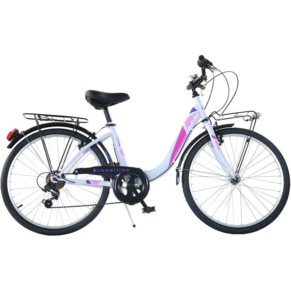 Bicicleta Dino Bikes 24\' City Summertime alb