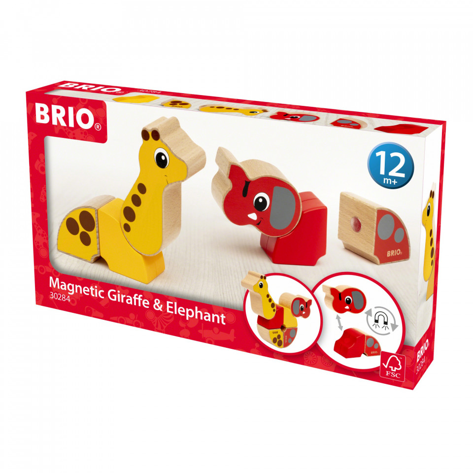 Brio - Girafa Si Elefant Magnetici - 1 | YEO