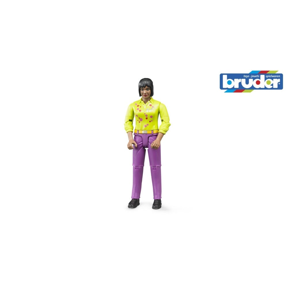 Bruder figurina femeie cu pantaloni violet - 1 | YEO