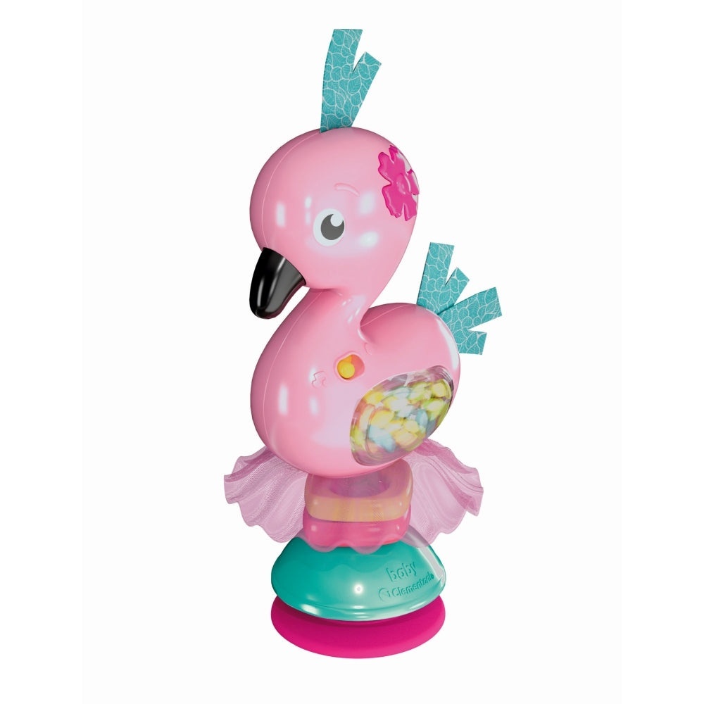 Clementoni - Zornaitoare interactiva flamingo cu melodii ce contribuie la dezvoltarea multisenzoriala - 1 | YEO
