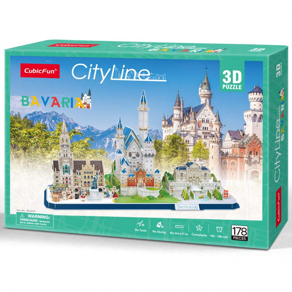 Cubic Fun - Puzzle 3D Bavaria 178 Piese - 1 | YEO