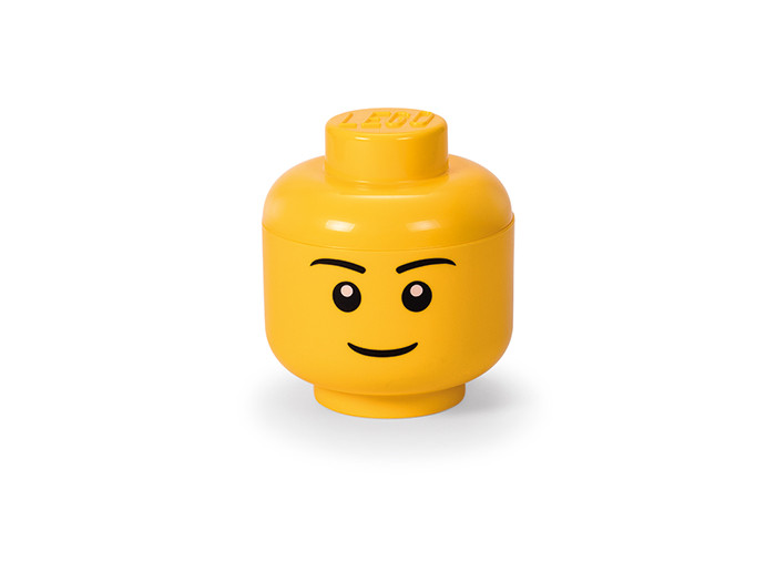 Cutie depozitare S cap minifigurina LEGO baiat