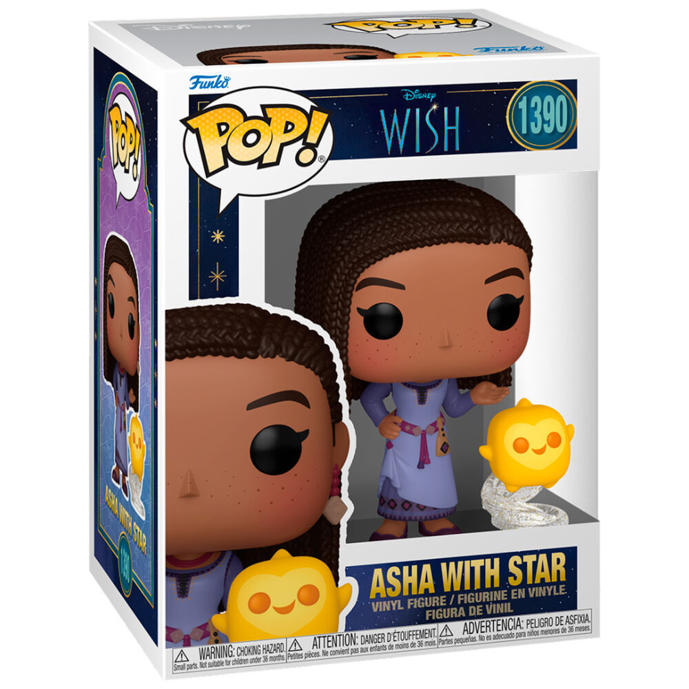 Figurina Funko POP! Disney Wish: Asha cu steluta, 9 cm - 1 | YEO