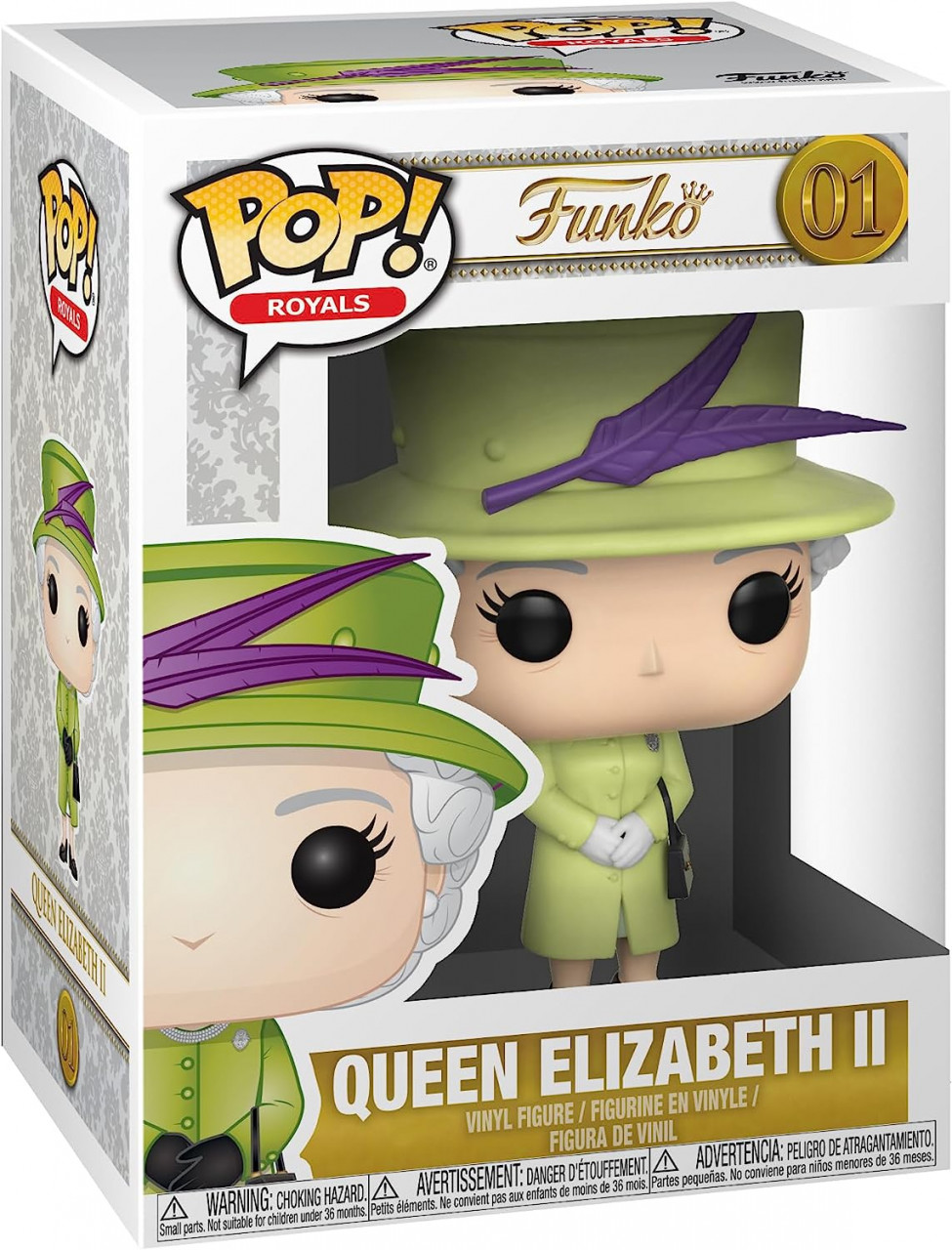 Figurina Funko Royal Family POP! Queen Elizabeth II, 9 cm - 3 | YEO