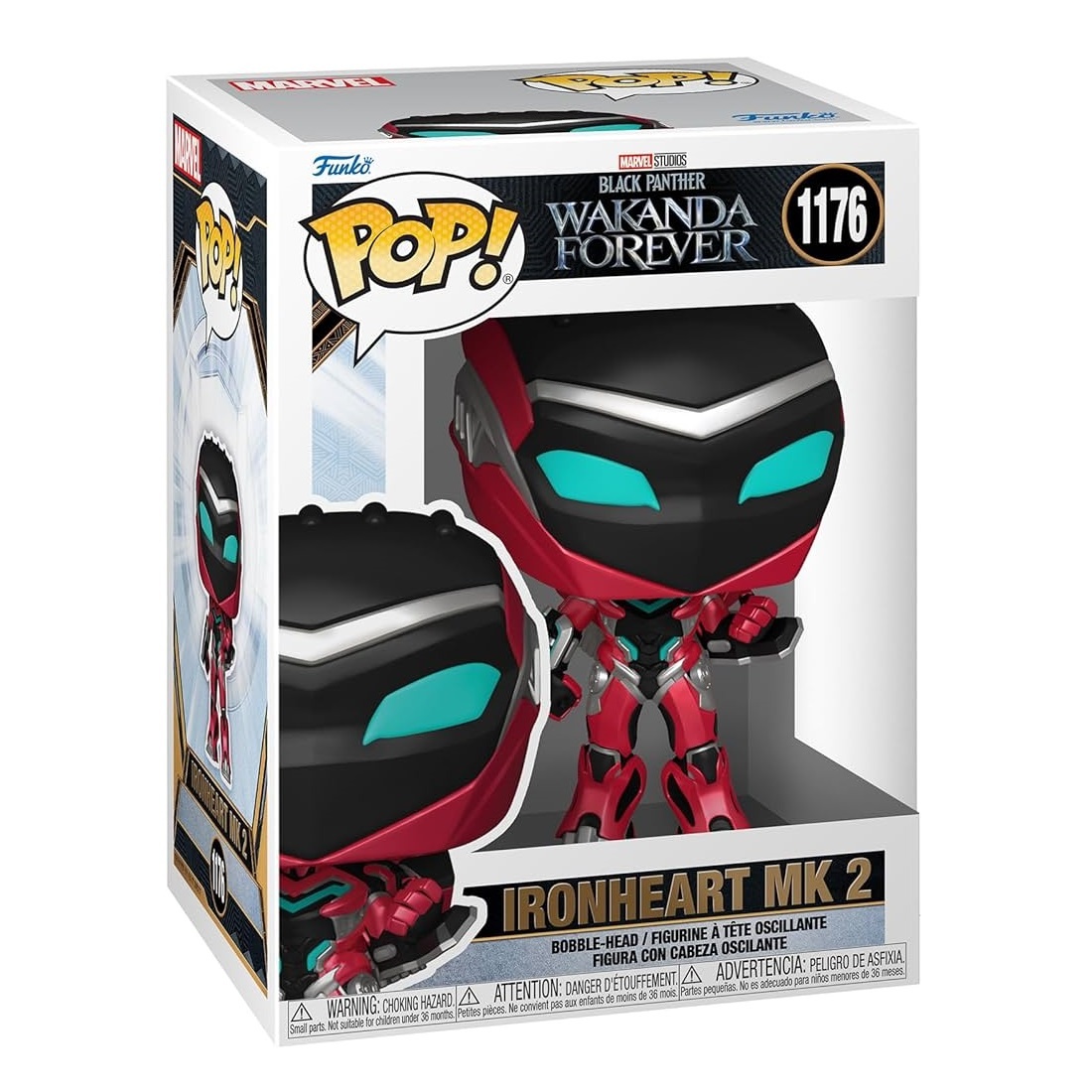 Funko POP Marvel: BPWF S2- Ironheart MK 2