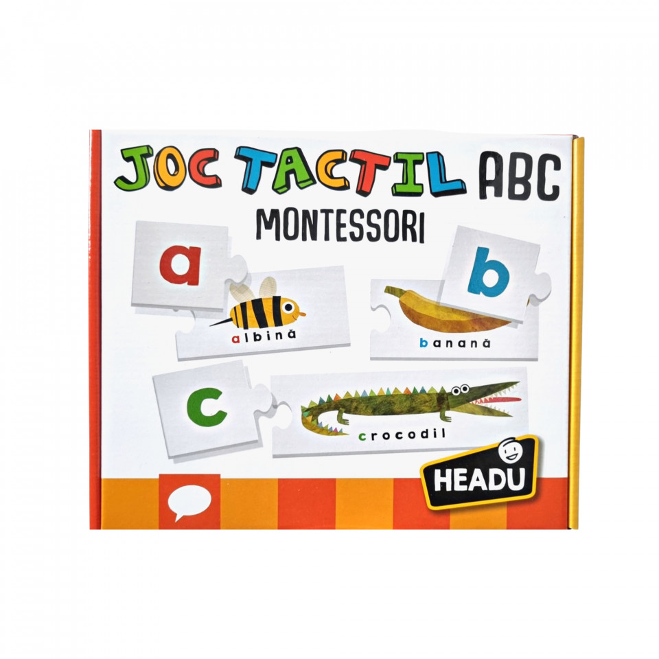 Headu Montessori - Joc Tactil Abc Romana - 1 | YEO