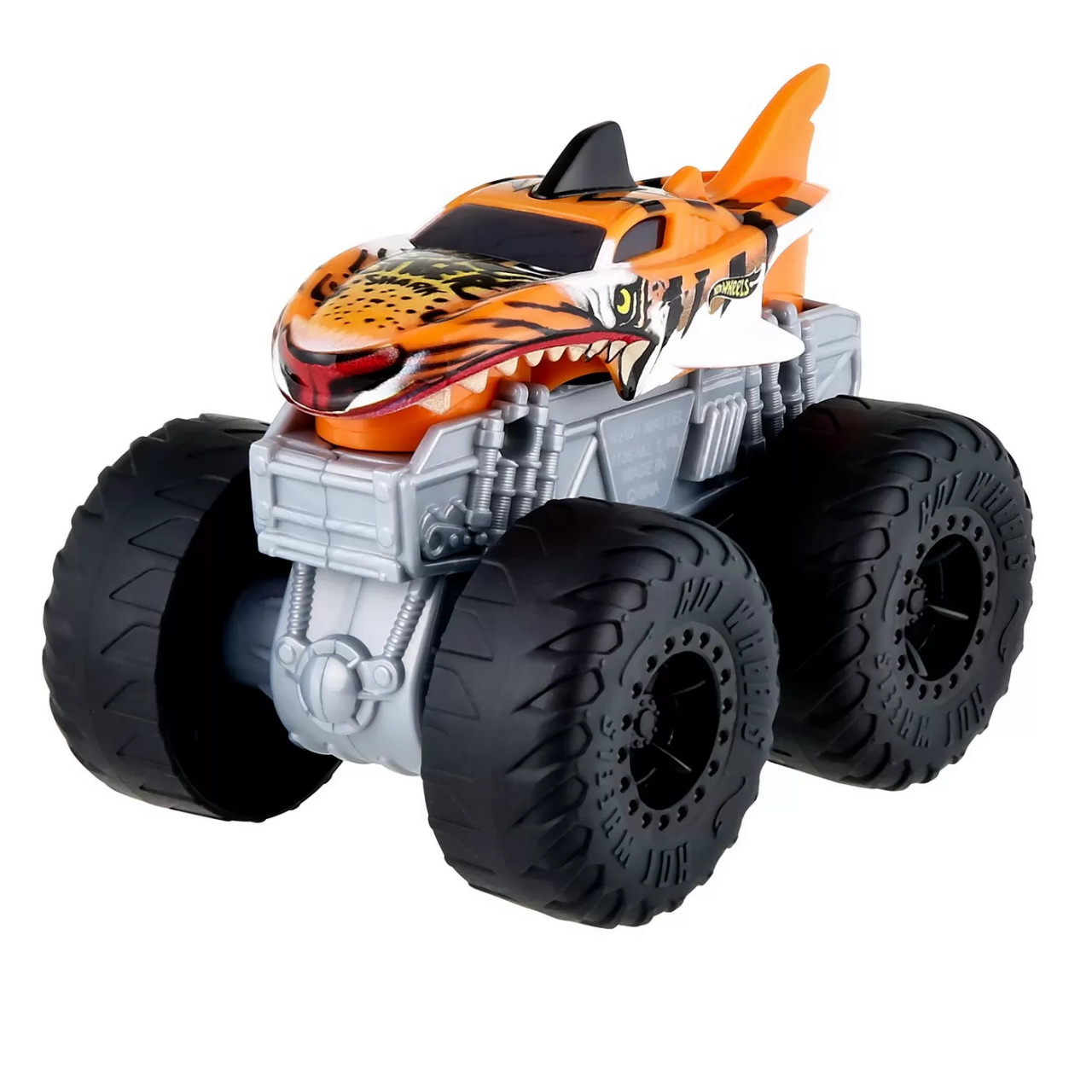 Hot Wheels Monster Truck Roarin Wreckers Tiger Shark Cu Functii Si Sunete Scara 1:43 - 3 | YEO