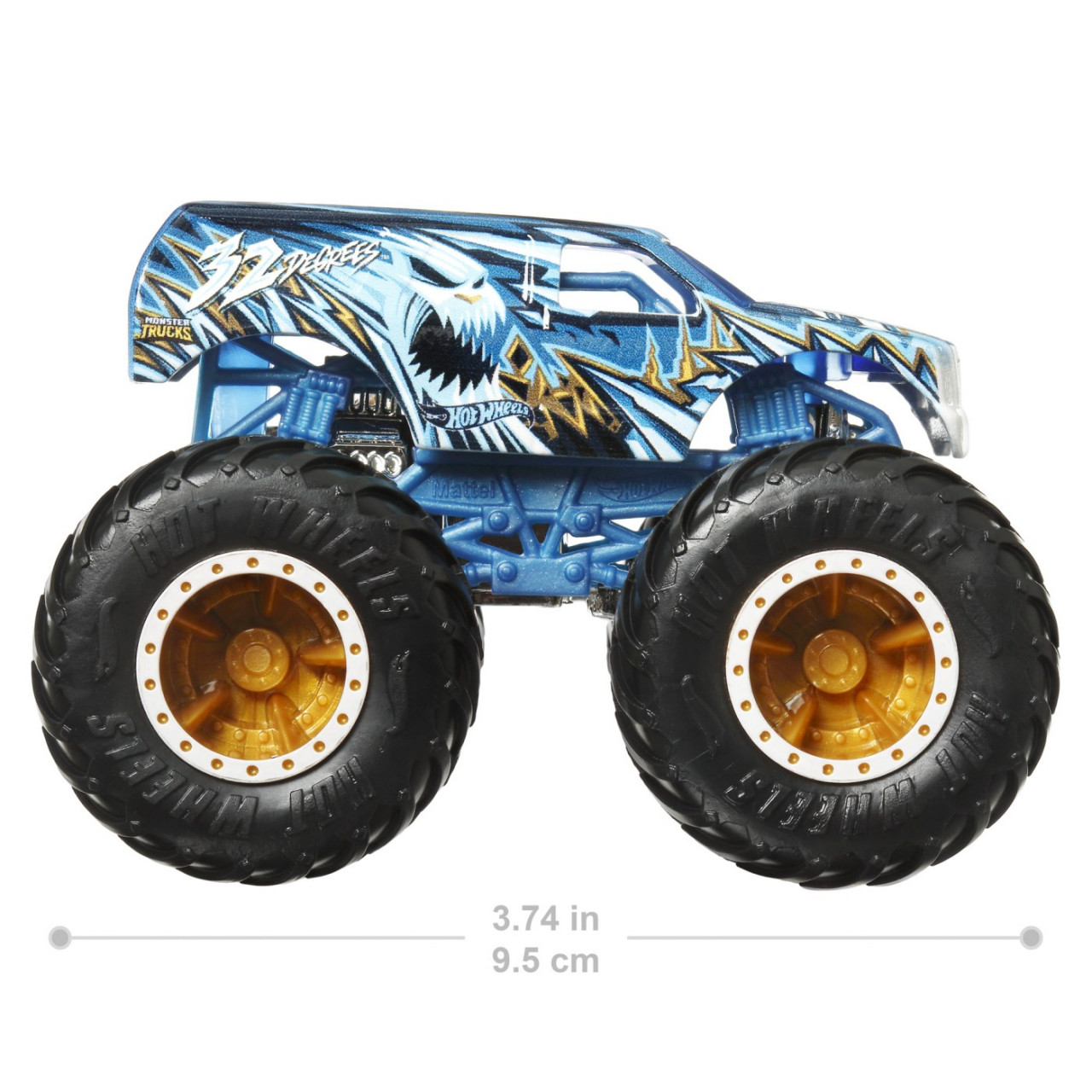 Hot Wheels Monster Truck Si Masinuta Metalica 32 Degrees - 3 | YEO