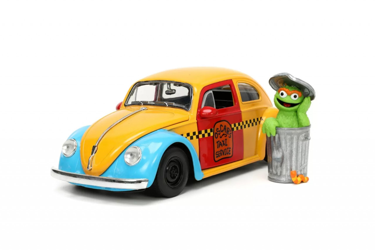 Jada Masinuta Metalica Sesame Street 1959 Vw Beetle 1:24 - 3 | YEO