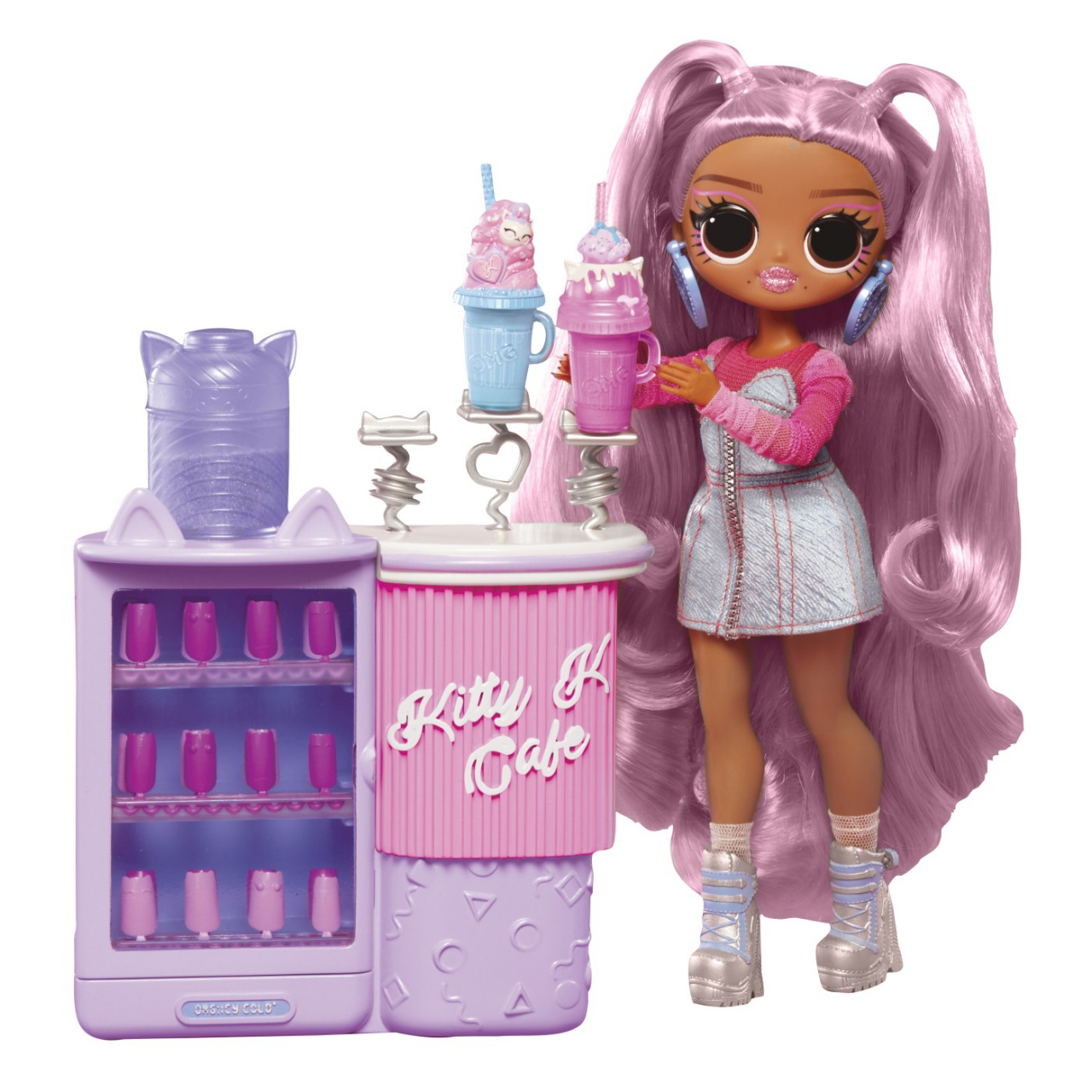 L.O.L. Surprise! Omg Sweet Nails Kitty K Café Set Papusa Cu Accesorii