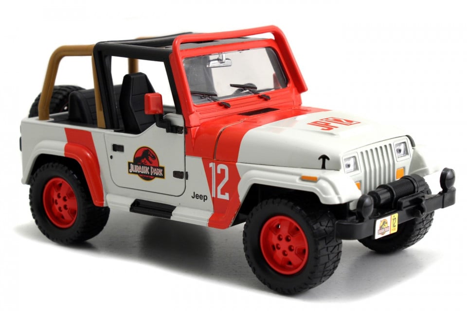 Masinuta Metalica Jurassic World 1992 Jeep Wrangler 1:24 - 2 | YEO