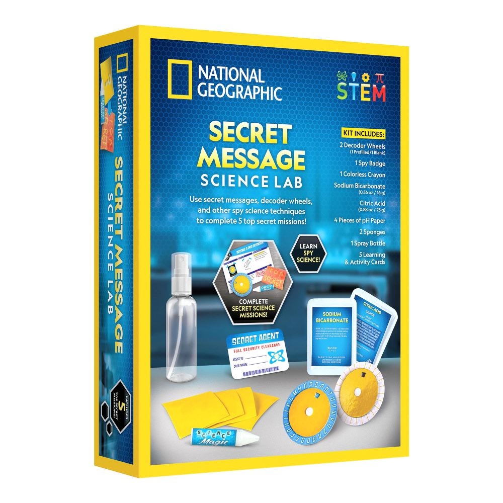 National Geographic - Set educativ Laboratorul mesajelor secrete stiinta si mister - 3 | YEO