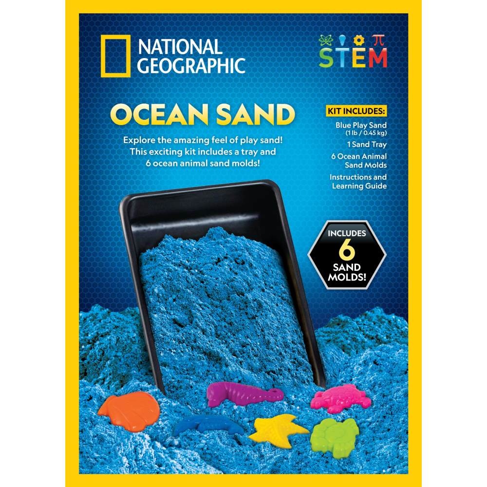 National Geographic - Set educativ Nisip kinetic ce ajuta la dezvoltarea abilitatilor motorii fine - 2 | YEO