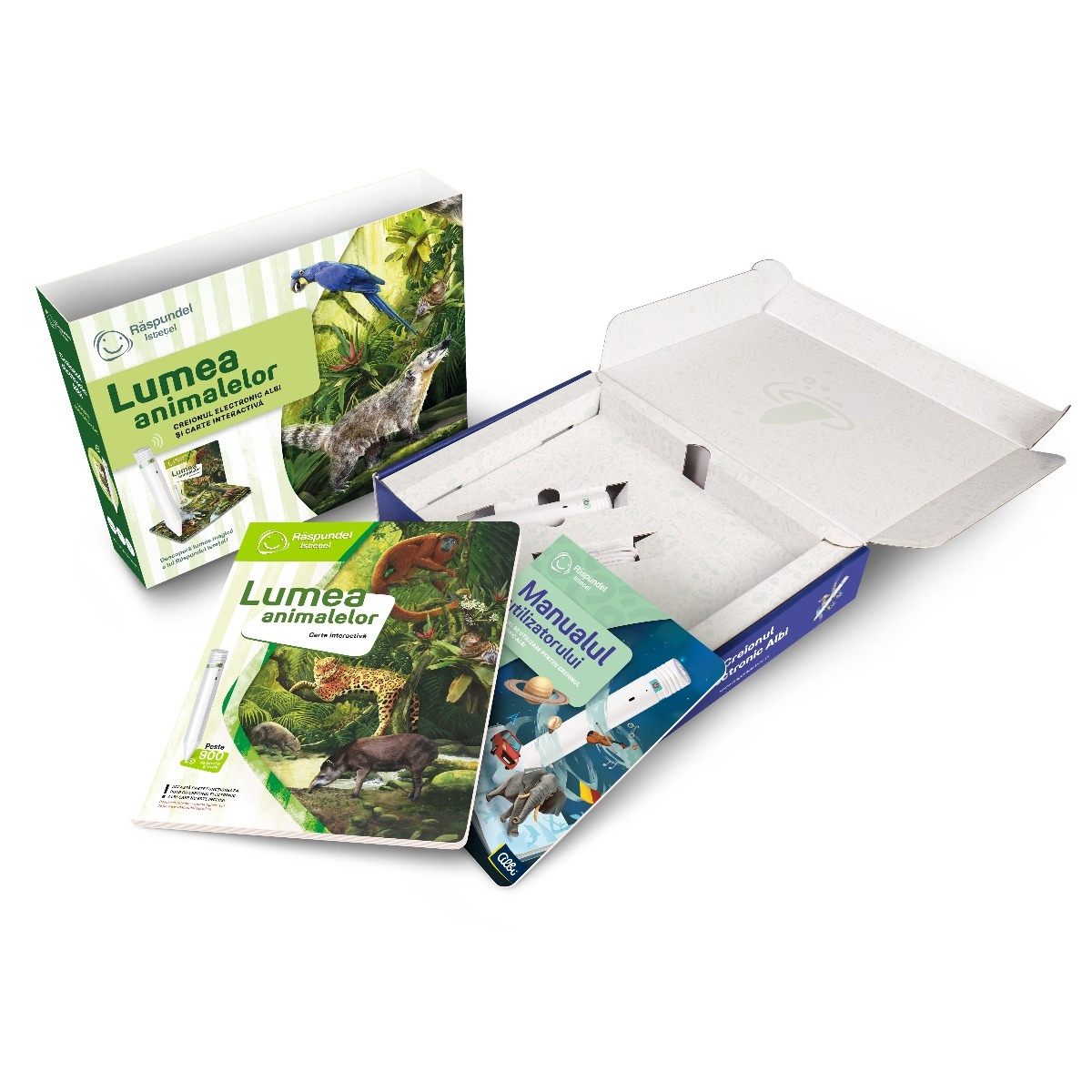 Pachet Raspundel Istetel, creion si carte Lumea animalelor, 2.0 - 1 | YEO