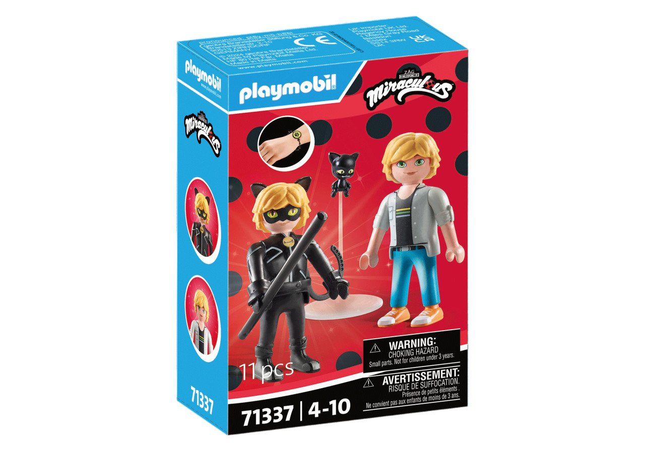 Playmobil-MIRACULOUS ADRIEN SI CAT NOIR