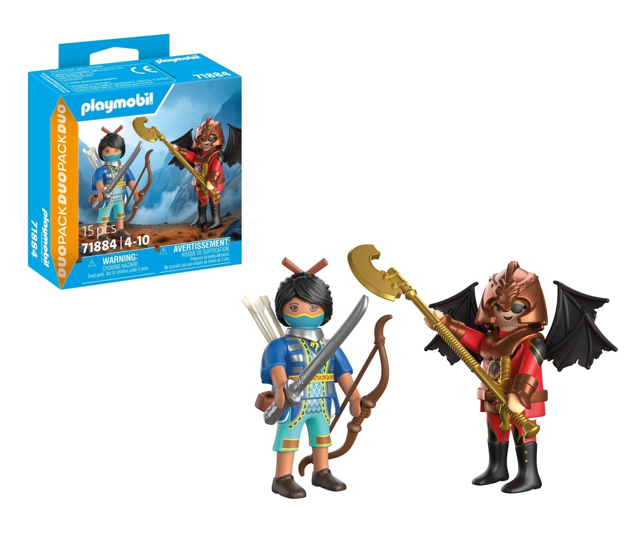 Playmobil - Set 2 figurine cavaler Novelmore si bandit Burnham