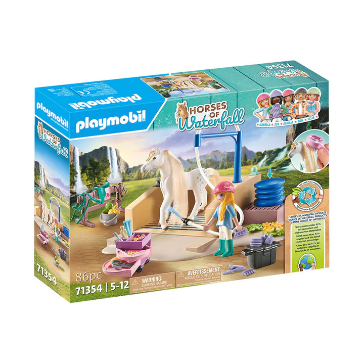 Playmobil - Spalatorie Cu Isabella Si Calutul Lioness