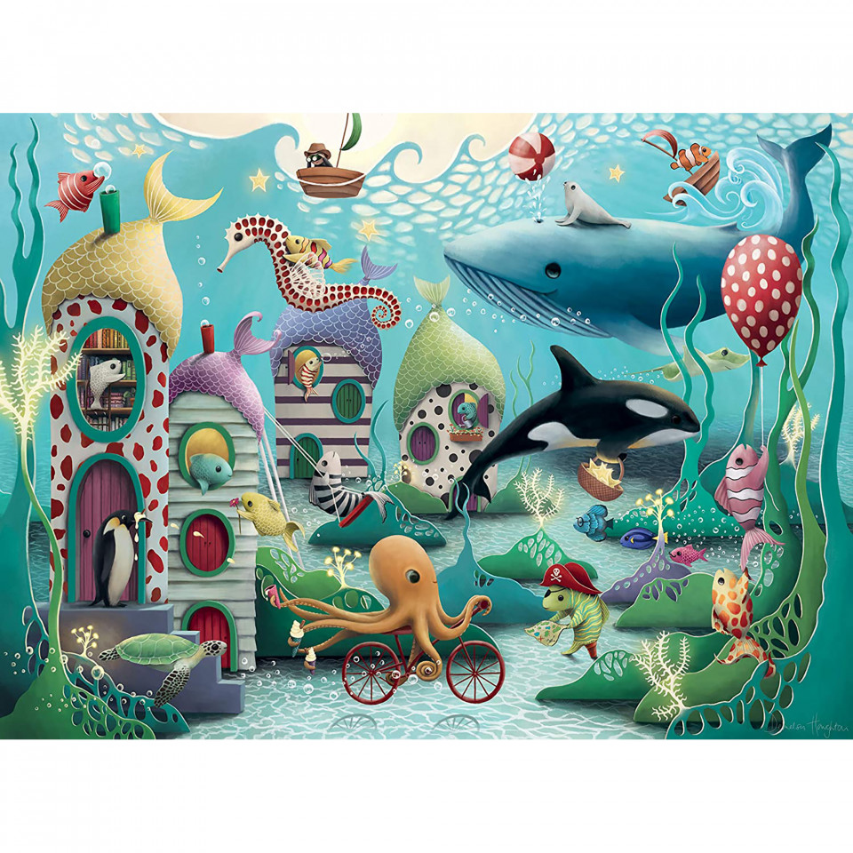 Puzzle Animale Subacvatice, 100 Piese - 2 | YEO