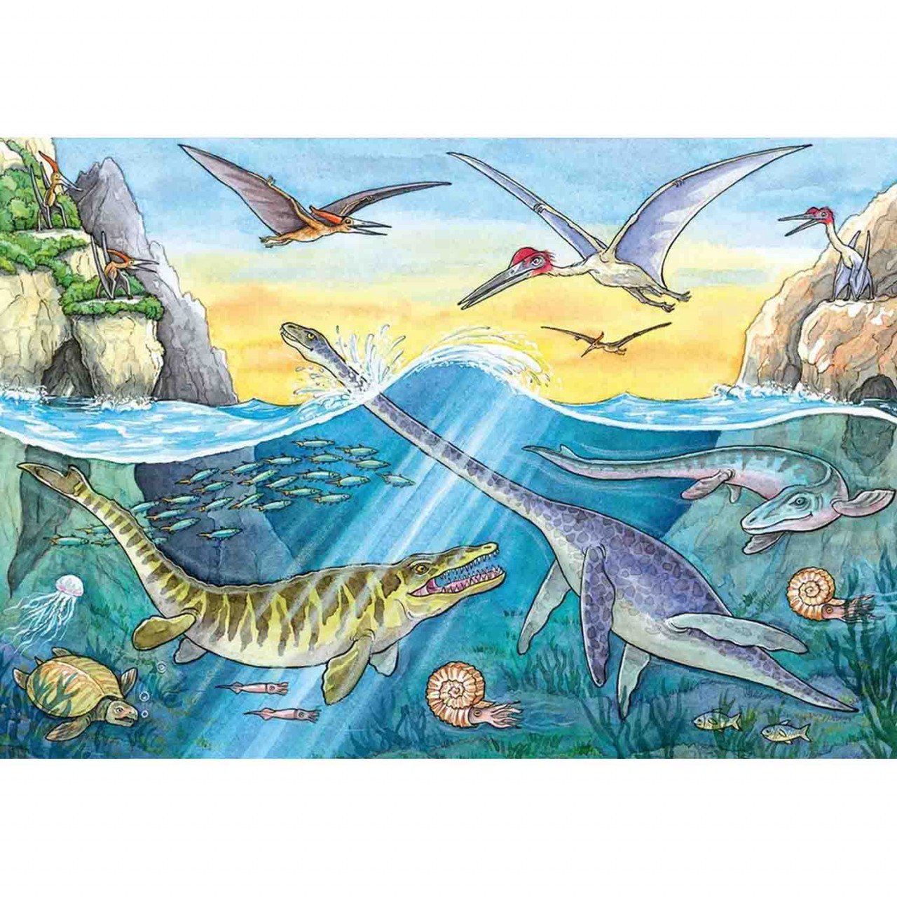 Puzzle Dinozauri, 2X24 Piese - 1 | YEO