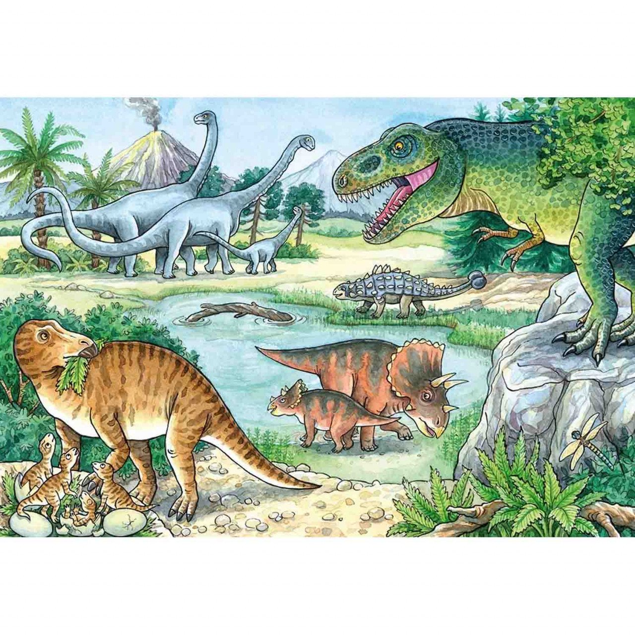 Puzzle Dinozauri, 2X24 Piese - 2 | YEO