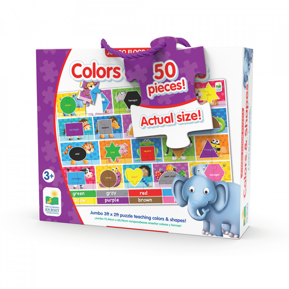 Puzzle Mare De Podea - Culori Si Forme - Eng - 1 | YEO
