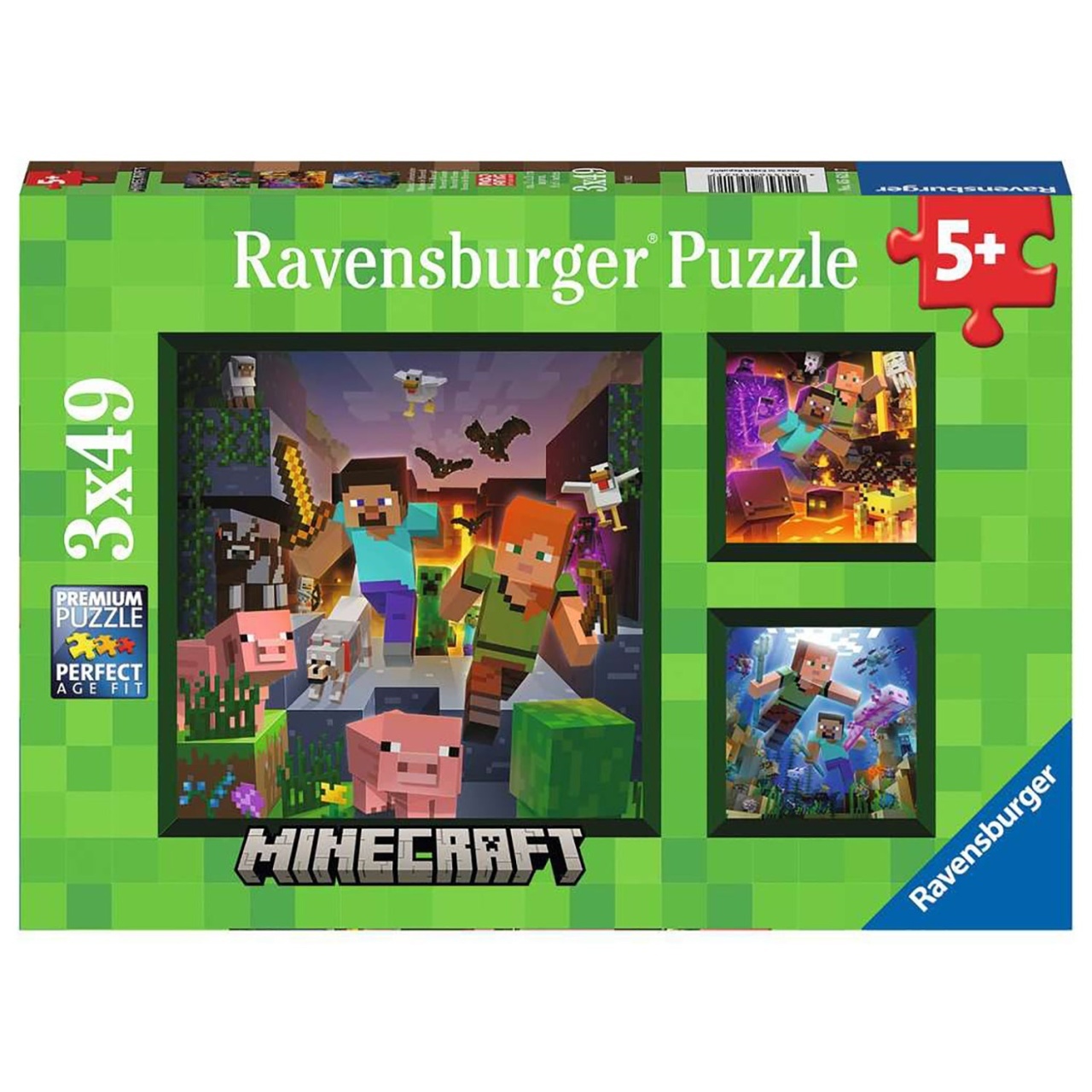 Puzzle Minecraft, 3X49 Piese