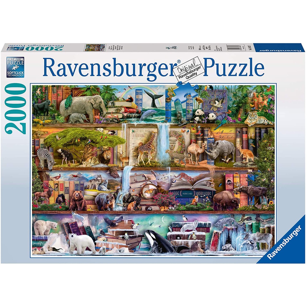 Puzzle Rafturile Cu Animale, 2000 Piese