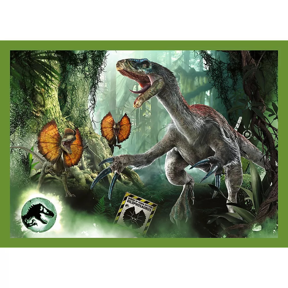 Puzzle Trefl Jurassic World 4In1 In Lumea Dinozaurilor - 1 | YEO