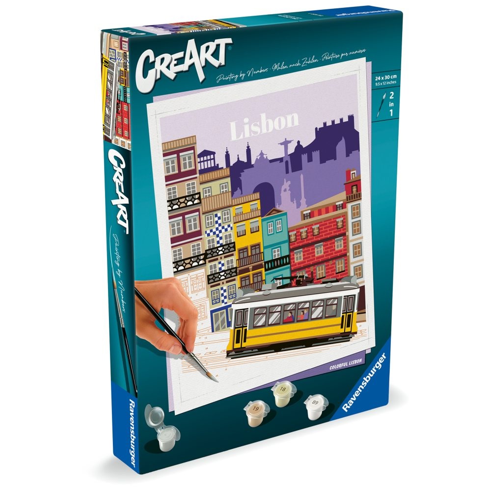 Ravensburger - CreArt pictura pe numere pentru adulti Lisabona - 1 | YEO