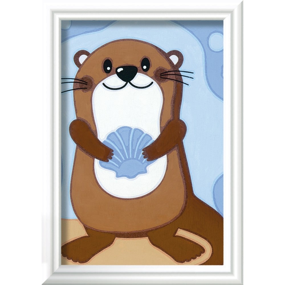 Ravensburger - CreArt pictura pe numere pentru copii vidra dragalasa - 2 | YEO