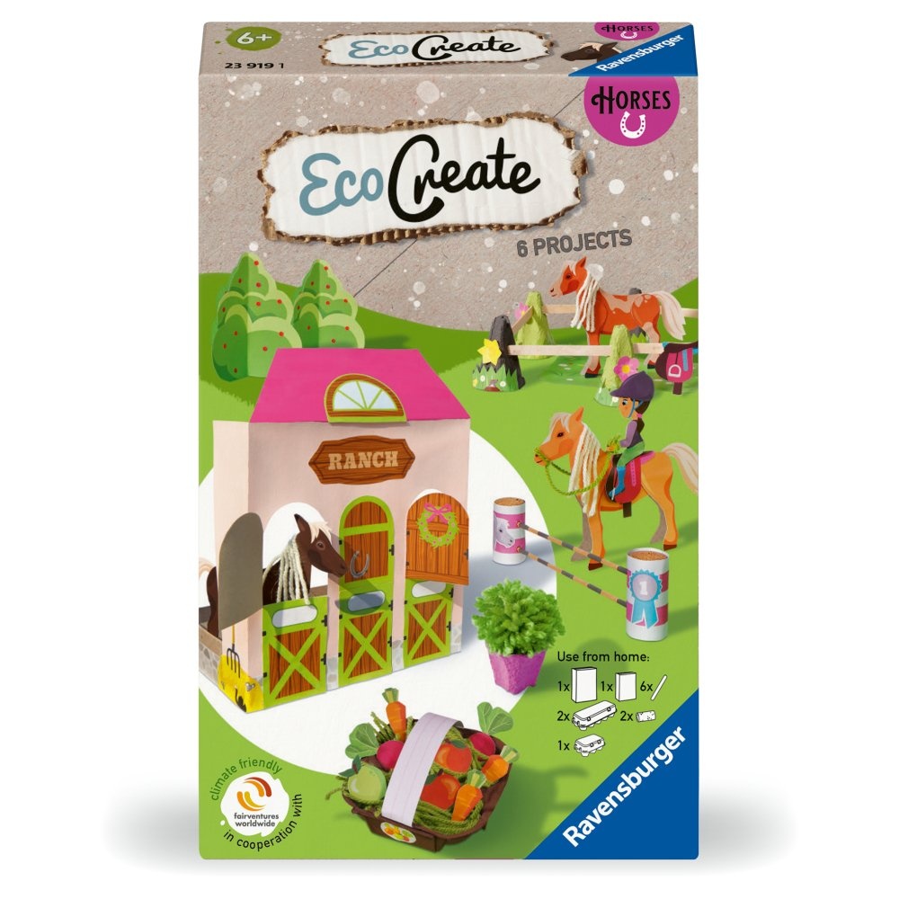 Ravensburger - Eco Create Set de creatie ferma de cai ce include 6 proiecte - 2 | YEO