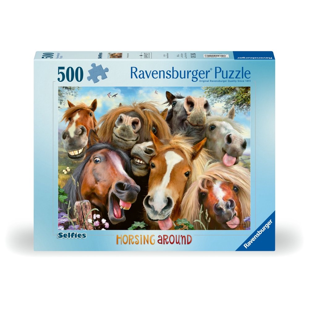 Ravensburger - Puzzle cai zambitori 500 piese design nou