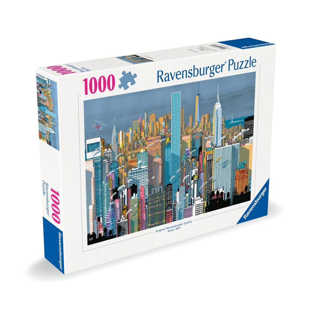 Ravensburger - Puzzle cladiri din New York 1000 piese - 1 | YEO