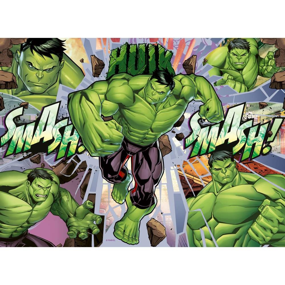Ravensburger - Puzzle Marvel Hulk 100 piese XXL - 2 | YEO