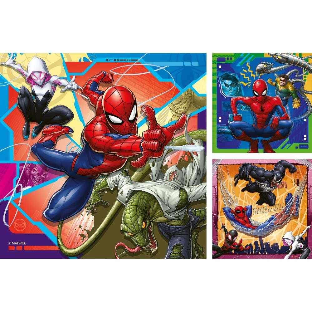 Ravensburger - Puzzle Marvel Spiderman 3x49 piese - 2 | YEO