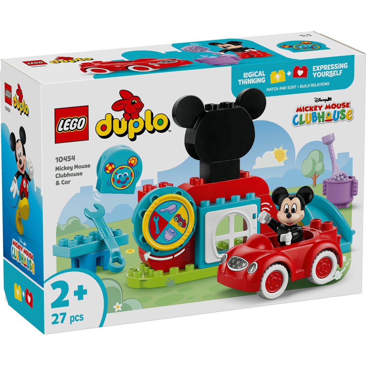 Set Jucarii LEGO DUPLO® - Clubul si masina lui Mickey Mouse (10454) - 2 | YEO