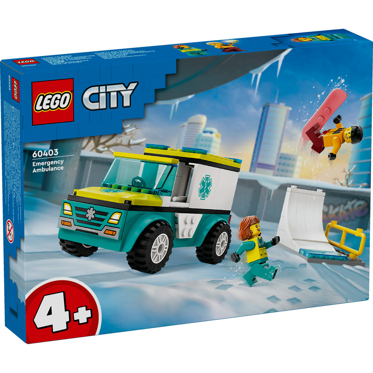 Set LEGO City - Ambulanta de urgenta si snowboarder (60403) - 1 | YEO