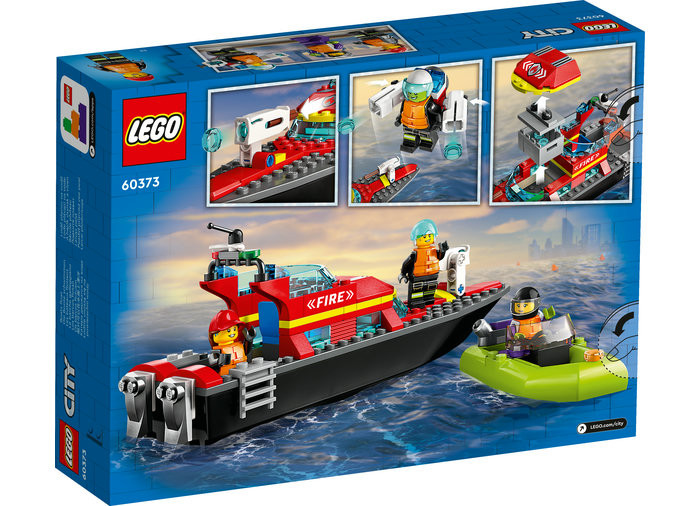 Set LEGO City - Barca de salvare a pompierilor (60373) - 2 | YEO