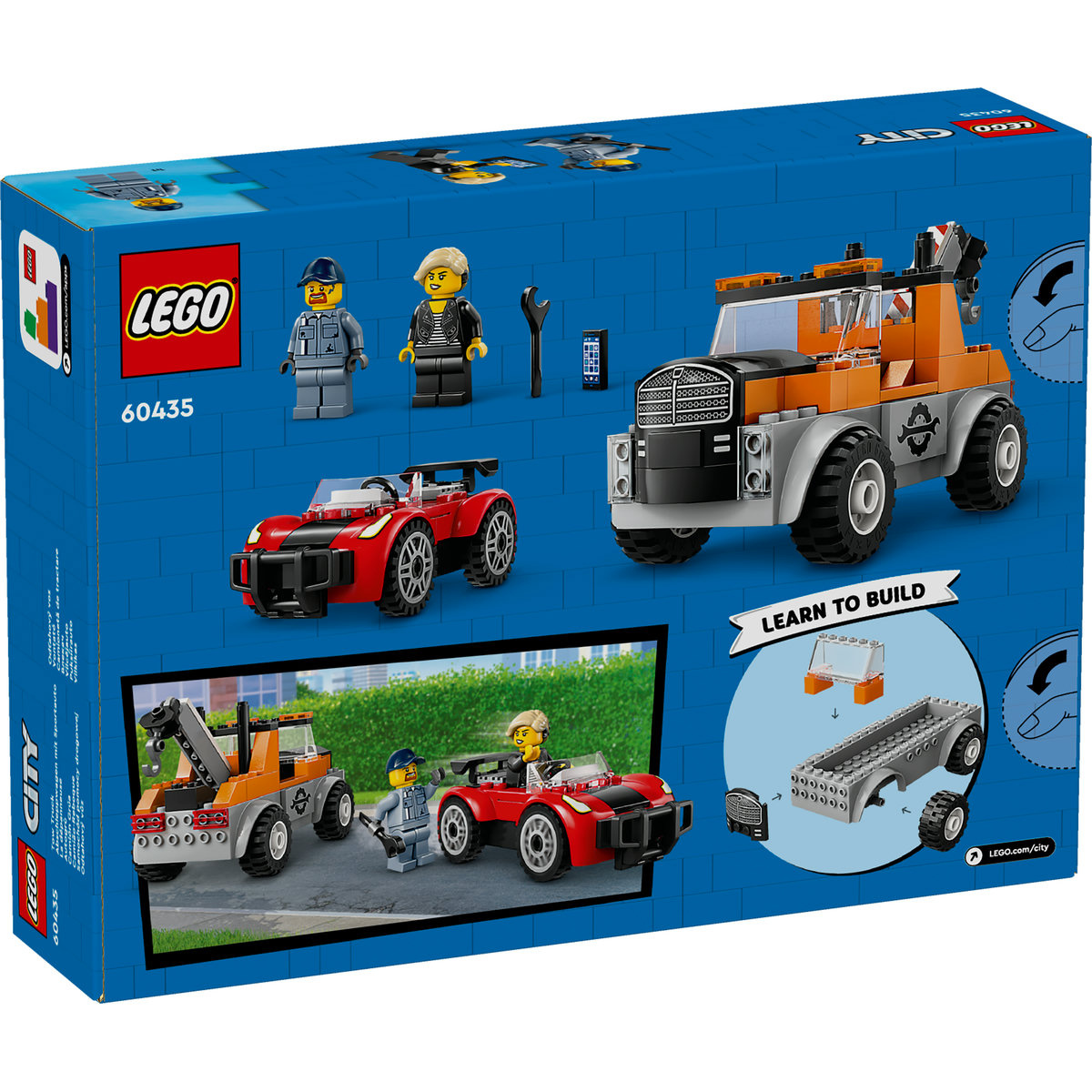 Set LEGO City - Camioneta de tractare si masina sport (60435) - 2 | YEO