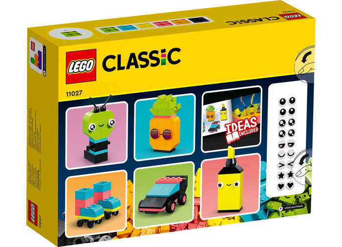 Set LEGO Classic - Distractie creativa in culori neon (11027) - 2 | YEO